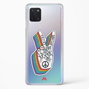 Peace Out Crystal Clear Transparent Case-(Samsung)