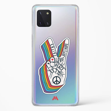Peace Out Crystal Clear Transparent Case (Samsung)