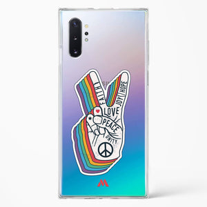 Peace Out Crystal Clear Transparent Case-(Samsung)