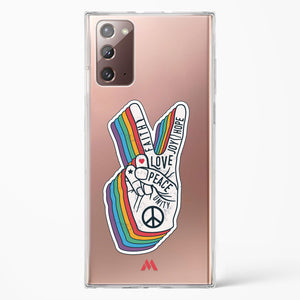 Peace Out Crystal Clear Transparent Case-(Samsung)