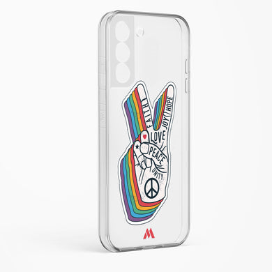 Peace Out Crystal Clear Transparent Case (Samsung)