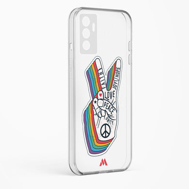 Peace Out Crystal Clear Transparent Case-(Vivo)