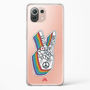 Peace Out Crystal Clear Transparent Case-(Xiaomi)