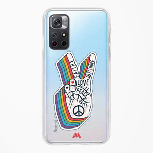 Peace Out Crystal Clear Transparent Case-(Xiaomi)