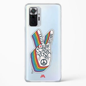 Peace Out Crystal Clear Transparent Case-(Xiaomi)