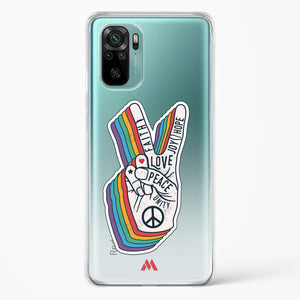 Peace Out Crystal Clear Transparent Case-(Xiaomi)