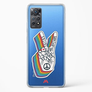 Peace Out Crystal Clear Transparent Case-(Xiaomi)