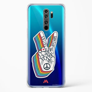 Peace Out Crystal Clear Transparent Case-(Xiaomi)