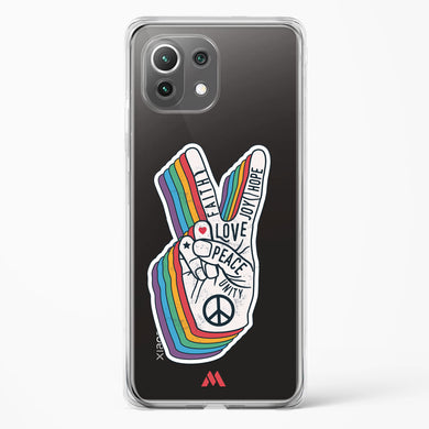 Peace Out Crystal Clear Transparent Case-(Xiaomi)