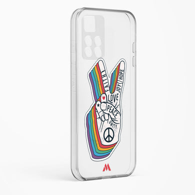 Peace Out Crystal Clear Transparent Case-(Xiaomi)