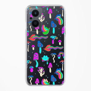 Stickered Grub Crystal Clear Transparent Case-(Oppo)