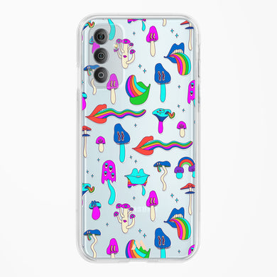 Stickered Grub Crystal Clear Transparent Case-(Samsung)