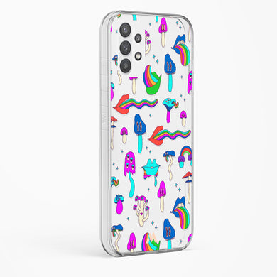 Stickered Grub Crystal Clear Transparent Case-(Samsung)