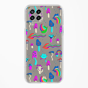 Stickered Grub Crystal Clear Transparent Case-(Samsung)