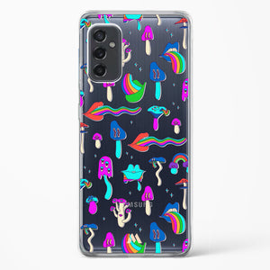 Stickered Grub Crystal Clear Transparent Case-(Samsung)