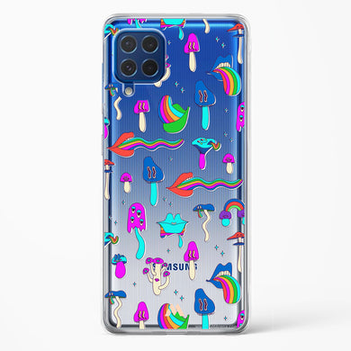 Stickered Grub Crystal Clear Transparent Case-(Samsung)