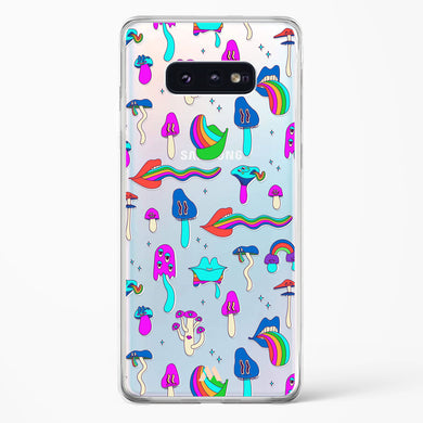 Stickered Grub Crystal Clear Transparent Case-(Samsung)