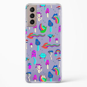 Stickered Grub Crystal Clear Transparent Case-(Samsung)