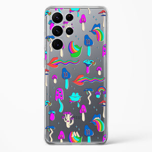 Stickered Grub Crystal Clear Transparent Case-(Samsung)