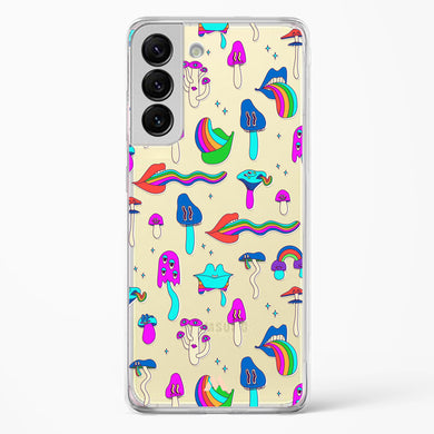 Stickered Grub Crystal Clear Transparent Case-(Samsung)