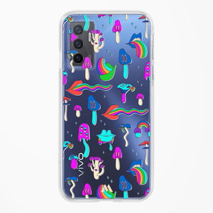 Stickered Grub Crystal Clear Transparent Case-(Vivo)