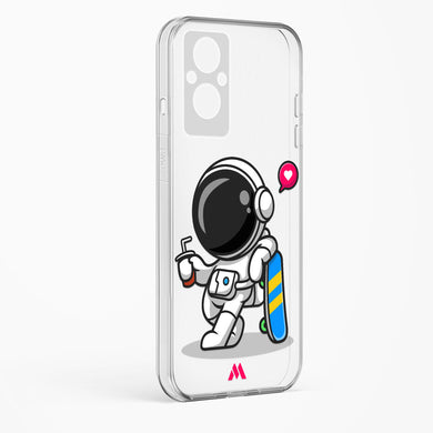Space Boarding Crystal Clear Transparent Case-(Oppo)