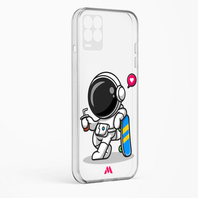 Space Boarding Crystal Clear Transparent Case-(Realme)