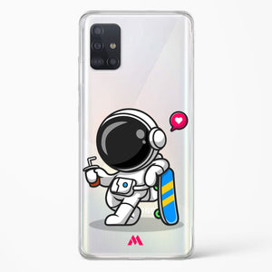 Space Boarding Crystal Clear Transparent Case-(Samsung)