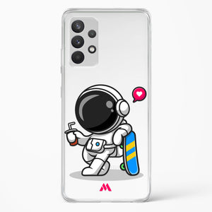 Space Boarding Crystal Clear Transparent Case-(Samsung)