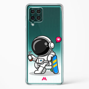 Space Boarding Crystal Clear Transparent Case-(Samsung)