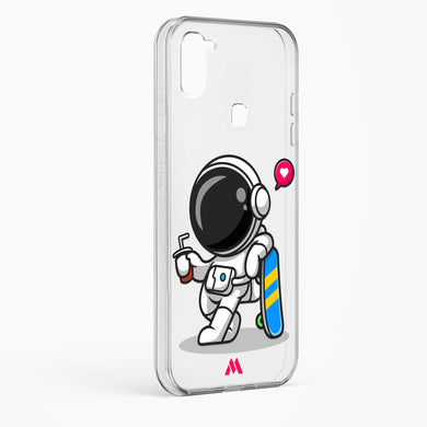 Space Boarding Crystal Clear Transparent Case-(Samsung)