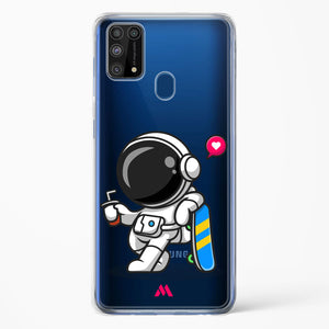 Space Boarding Crystal Clear Transparent Case-(Samsung)