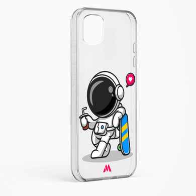 Space Boarding Crystal Clear Transparent Case-(Samsung)