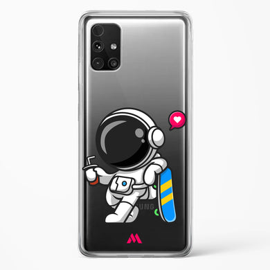 Space Boarding Crystal Clear Transparent Case-(Samsung)