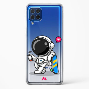 Space Boarding Crystal Clear Transparent Case-(Samsung)