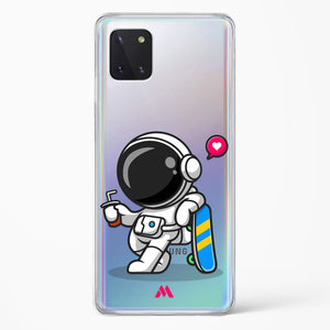 Space Boarding Crystal Clear Transparent Case-(Samsung)