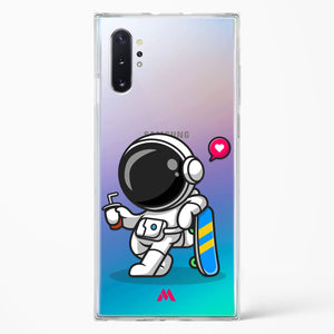 Space Boarding Crystal Clear Transparent Case-(Samsung)