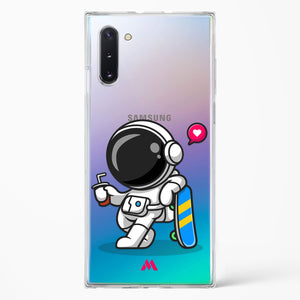 Space Boarding Crystal Clear Transparent Case-(Samsung)