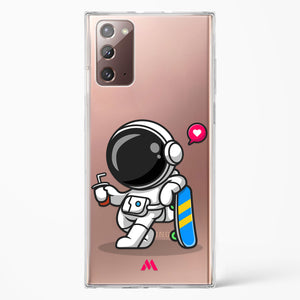 Space Boarding Crystal Clear Transparent Case-(Samsung)