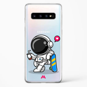 Space Boarding Crystal Clear Transparent Case-(Samsung)