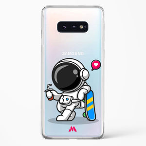 Space Boarding Crystal Clear Transparent Case-(Samsung)