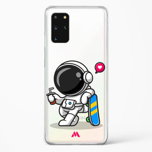 Space Boarding Crystal Clear Transparent Case-(Samsung)