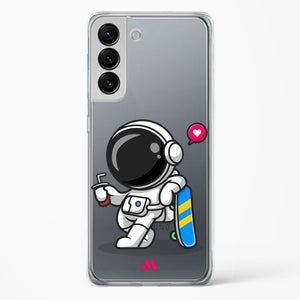 Space Boarding Crystal Clear Transparent Case-(Samsung)