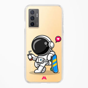 Space Boarding Crystal Clear Transparent Case-(Vivo)