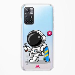 Space Boarding Crystal Clear Transparent Case-(Xiaomi)