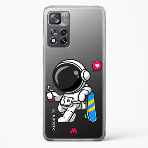 Space Boarding Crystal Clear Transparent Case-(Xiaomi)