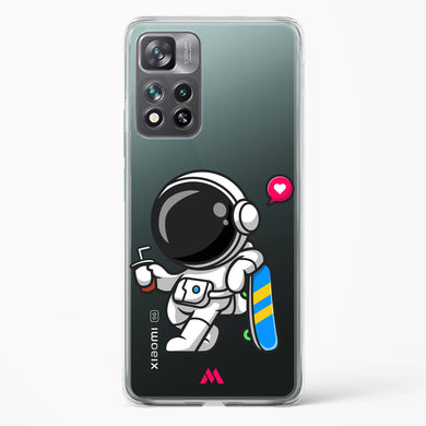 Space Boarding Crystal Clear Transparent Case-(Xiaomi)