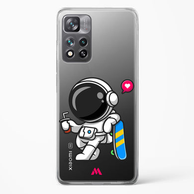 Space Boarding Crystal Clear Transparent Case-(Xiaomi)