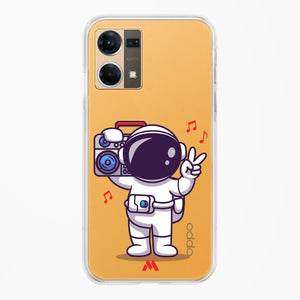 Space Grooving Crystal Clear Transparent Case-(Oppo)