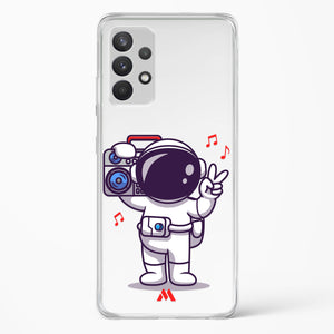 Space Grooving Crystal Clear Transparent Case-(Samsung)